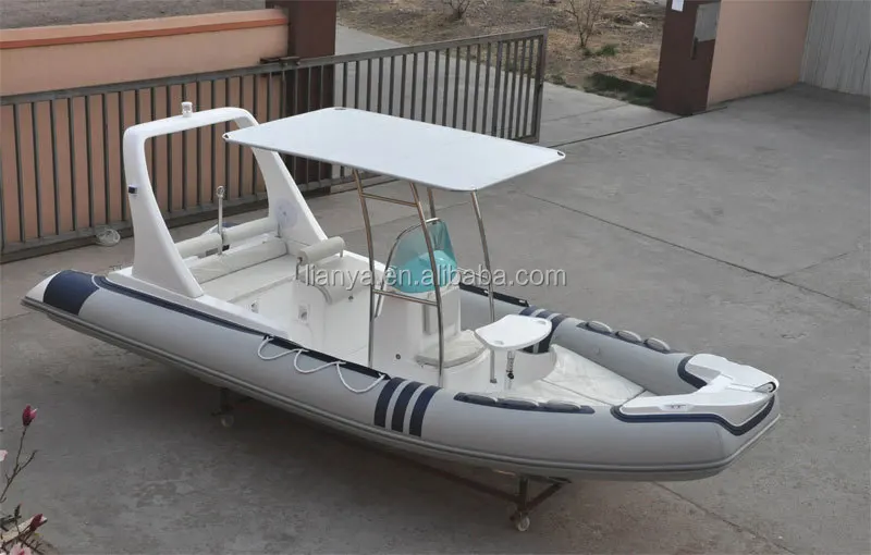 Liya 20feet Rigid Hull Frp Inflatable Boat With Mercruiser 