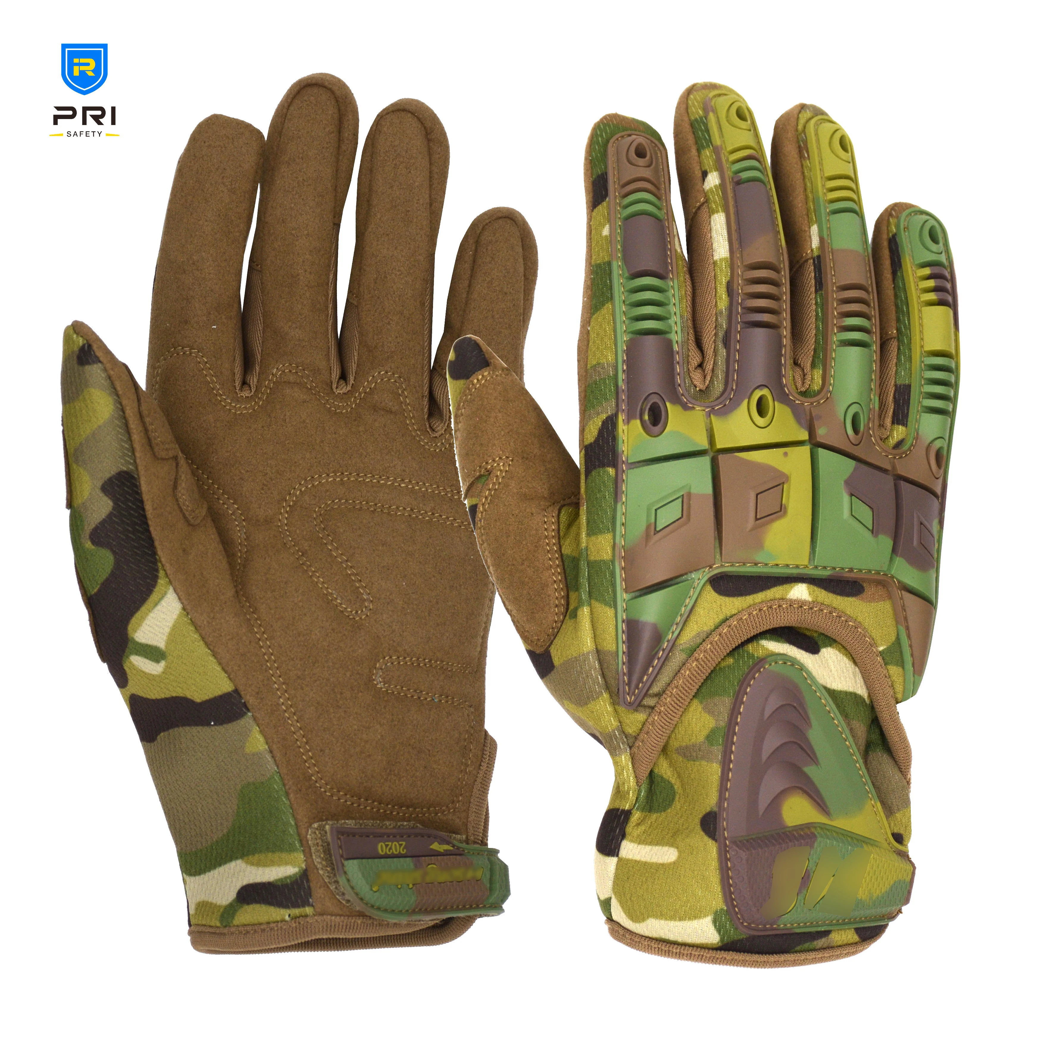 Synthetic Leather Camo Tactical Shooting Hunting Gloves For Men - Buy ...