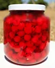 canned cherry in glass jar