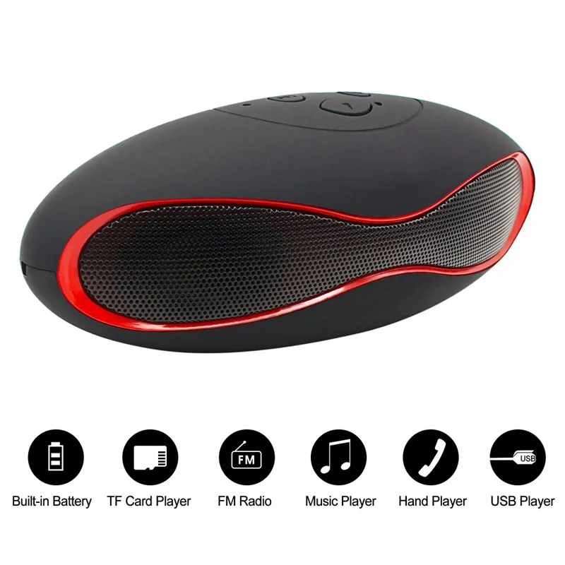 CE FC ROHS Hands Free Wireless BT Speaker Portable Mini Laptop Speaker With FM Radio - ANKUX.COM