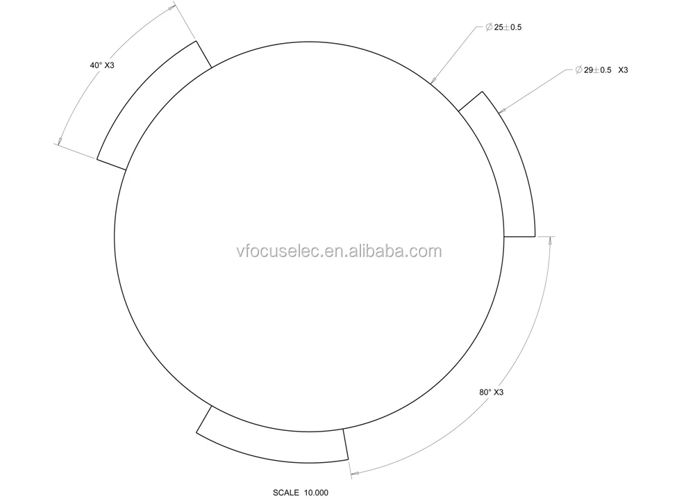 Bi-convex asymmetric spherical lens-3
