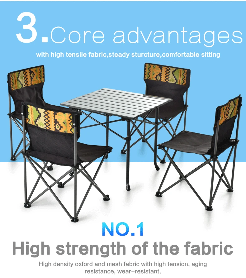 New Arrival Folding Metal Cheap Assemble Garden Camping Table And Chair
