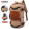 kaka 40L blank canvas backpack For Men 3 way Waterproof Laptop Bag rucksack canvas backpack bag