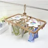 reusable clotheshorse useful plastic hanger for socket baby cloth hanger 32 branches