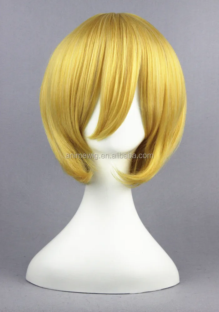 yellow male wig