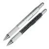 2017 New Arrival Tool Ballpoint Pen Screwdriver Ruler Spirit Level with a top and scale multifunction 6 in 1 metal pen