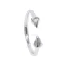 925 sterling silver arrow shape delicate dainty thin silver band high polished silver midi knuckle ring