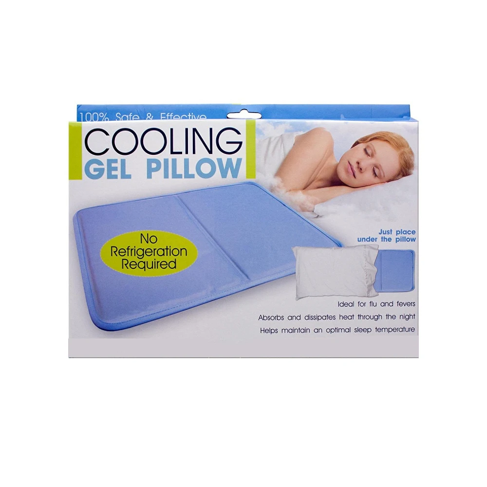 Set Of Two Cooling Gel Pillow Mat Best Cold Pad For Night Sweats Flu