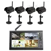 4-cameras 1-monitor 7" Wireless IR Baby Monitor Home Security CCTV Video Record