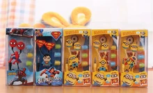 Hot sale ! Despicable Me Minions headset Style 3.5 mm headphone Headphones Earphones for iphone 5 5s Samsung Free shipping