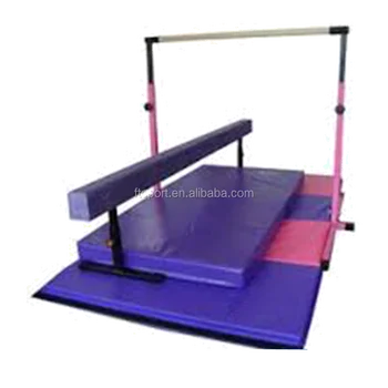 gymnastics bar and mat for home