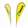 Outdoor Advertising Tear Drop Shape Flying Flag Banner Beach Flag