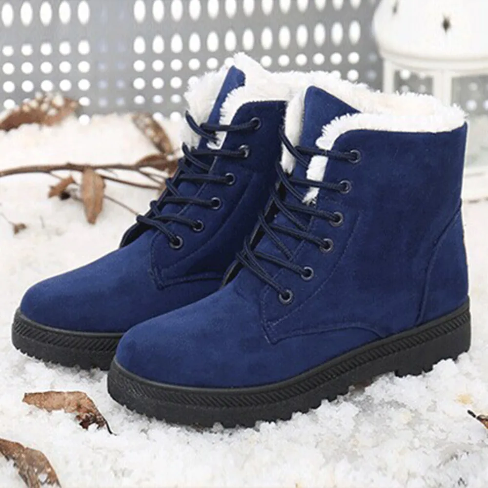 Snow boots winter ankle boots women shoes plus size shoes