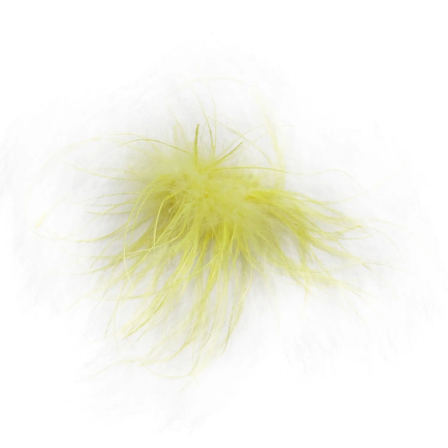 Ostrich Feather Puff Princess Dress-Up Hair Bow Clip
