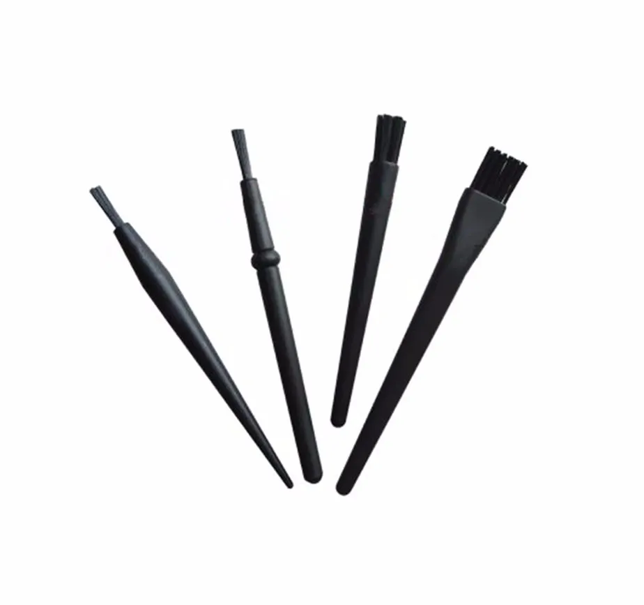 High Quality Black Anti Static Electronics Dust Short Handle Brush Esd