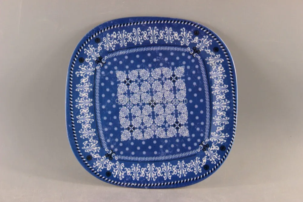 Square Shape Melamine Dessert Plate For America Market