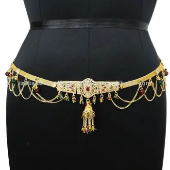 Traditional Gold Tone Wedding Kamar Bandh Indian Bridal Waist Belt ...