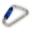 D Shape Wire Gate Snap Hook Heavy Duty 23KN EN Certified climbing aluminum carabiner hooks