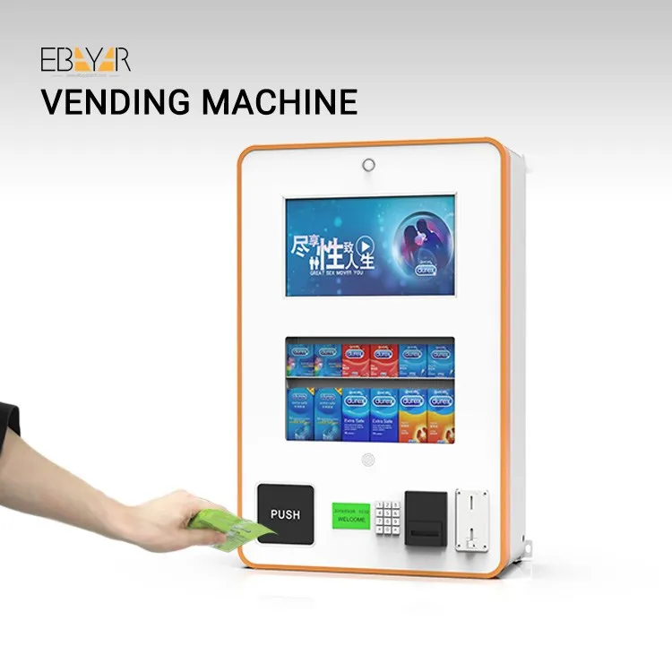 Digital Mini Wallmounted Vending Machine With Touch Screen For Snacks