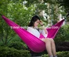 Hammock Single Double Camping Lightweight Portable Parachute Nylon Hammock Swing Support 400 lbs Ropes Carabiners 11 Colors
