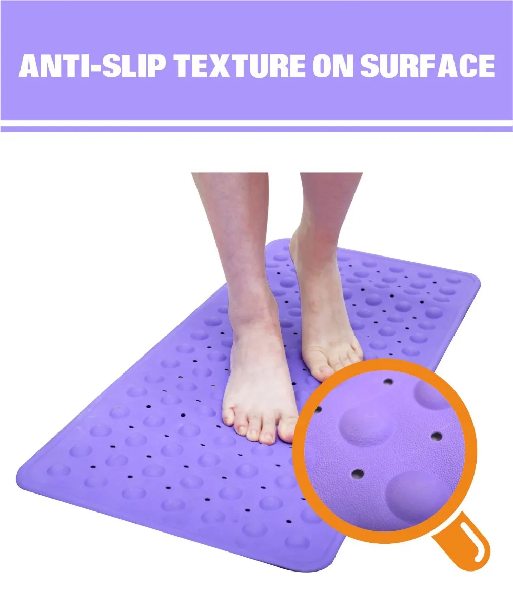 Rubber Bath Mat,Safety Shower Bath Tub Mat With Suction Cup Buy