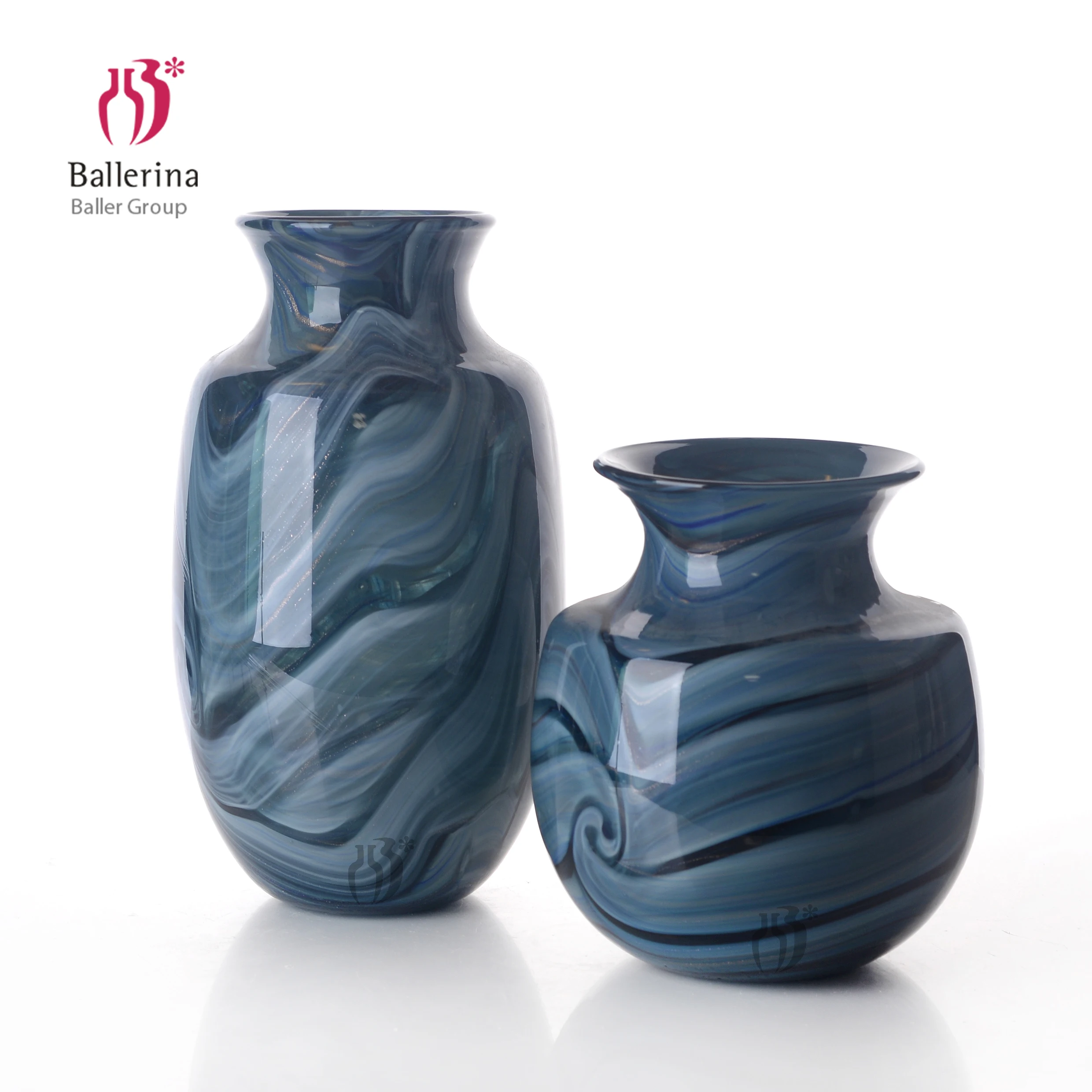 Unique Designed Classic Color Guangzhou Glass Vases For Hotels, View