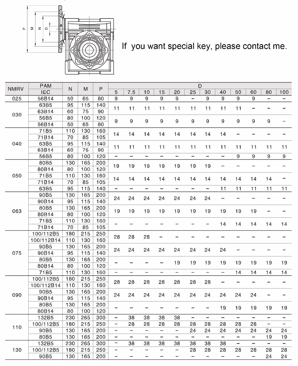 Nmrv Worm Gearbox Iec Electric Ac Motor Reduction Gearmotor Speed ...