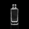 Clear flint glass spirits 25cl 50cl glass bottles rectangle wholesale