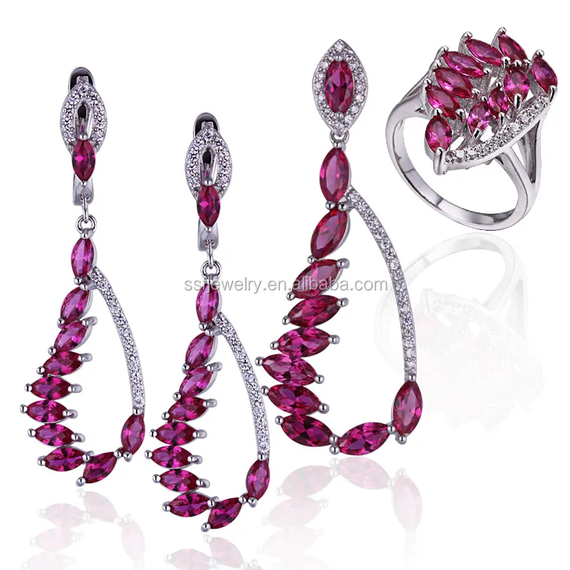 ss0041 ruby sterling silver jewelry sets.jpg