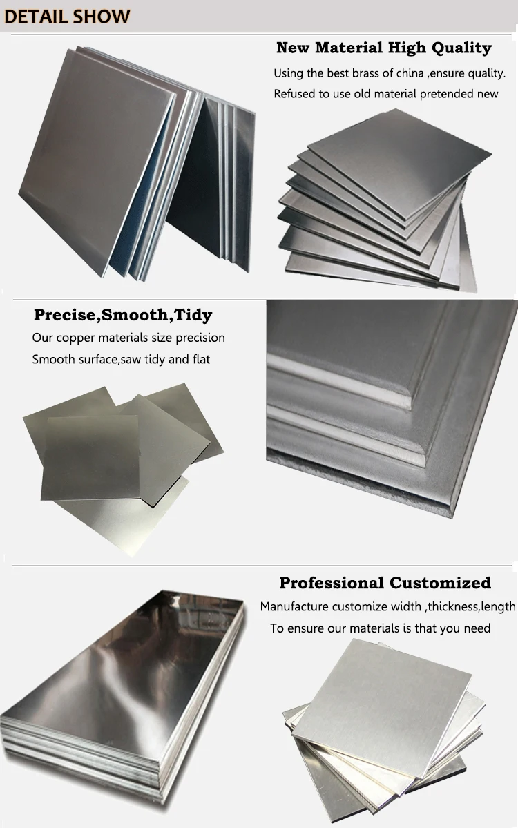 Customized C7521 C7701 Nickel Silver Sheet / Cupronickel Sheet Plate