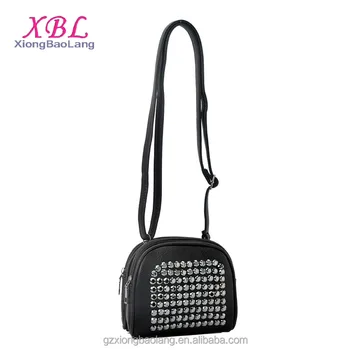 Xbl Black Silver Rivet Leather Soho Bags Women Fashion Bag Guangzhou Trading Company Small Handbags