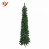 Wholesale hot artificial 7ft silm straight pencil shaped outdoor christmas tree