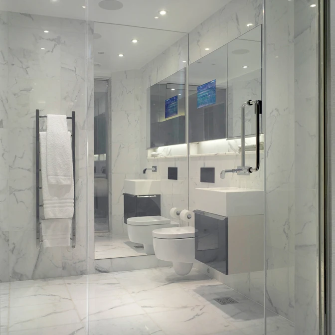 Curved Switchable Film Pdlc Privacy Bathroom Sliding Tempered