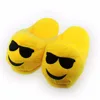 Fashion Emoji Expression Unisex Cartoon Face Slippers Winter Home Indoor Shoes--