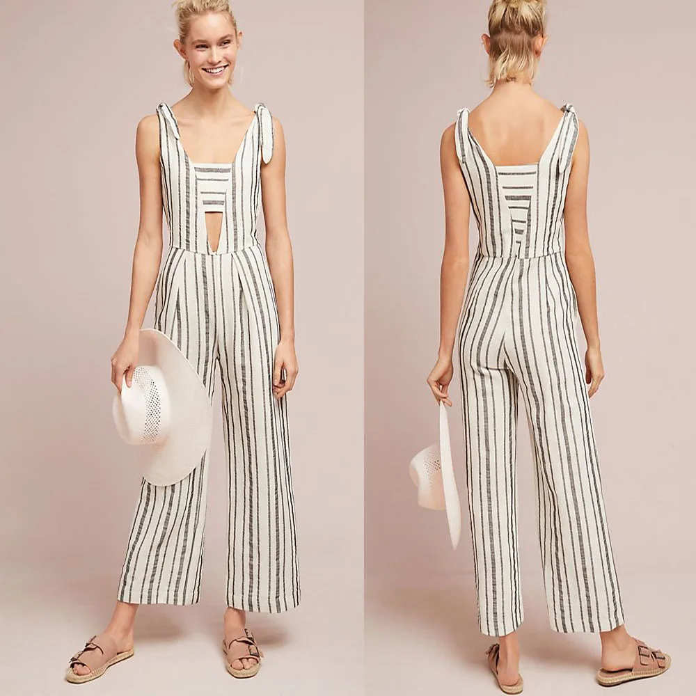 ladies linen jumpsuit