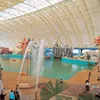 Longspan Steel Frame Structure Water Park House Dome Roof For Constant Temperature Water Theme Park