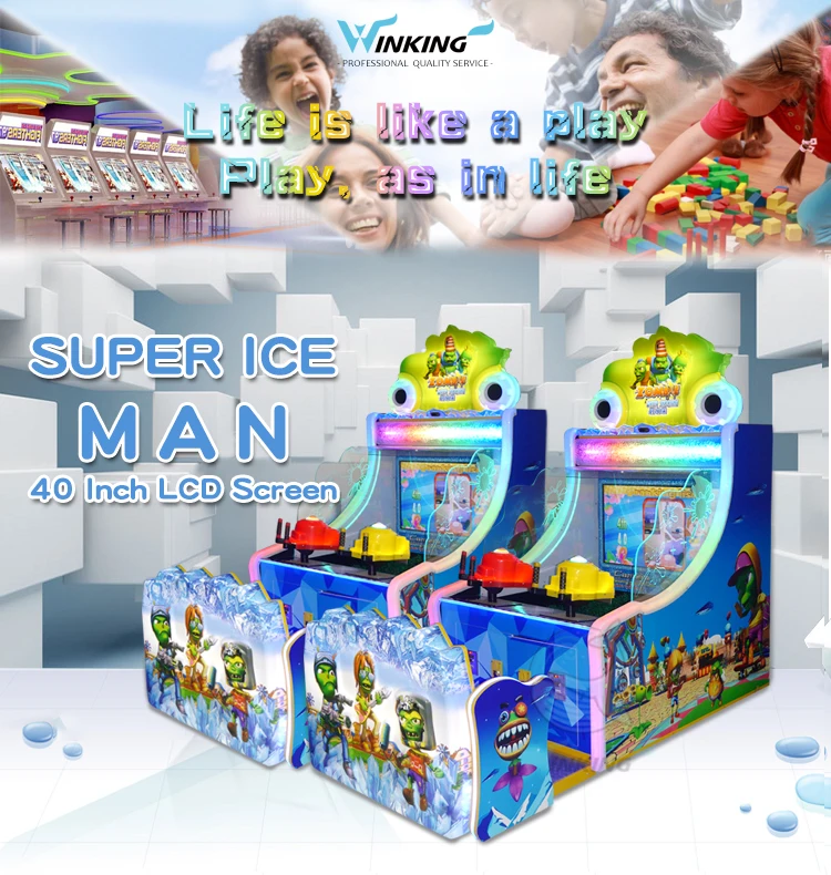 Winking Super Ice Man Indoor Amusement Coin Operated Redemption Lottery