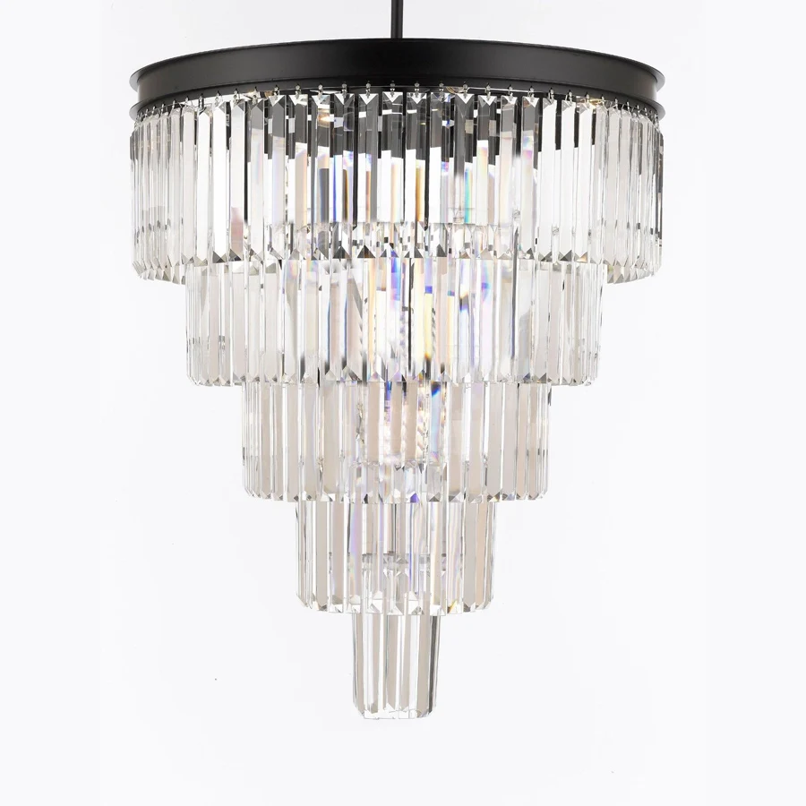 Люстра rh 1920s Odeon Clear Glass Fringe Chandelier - 80, 110