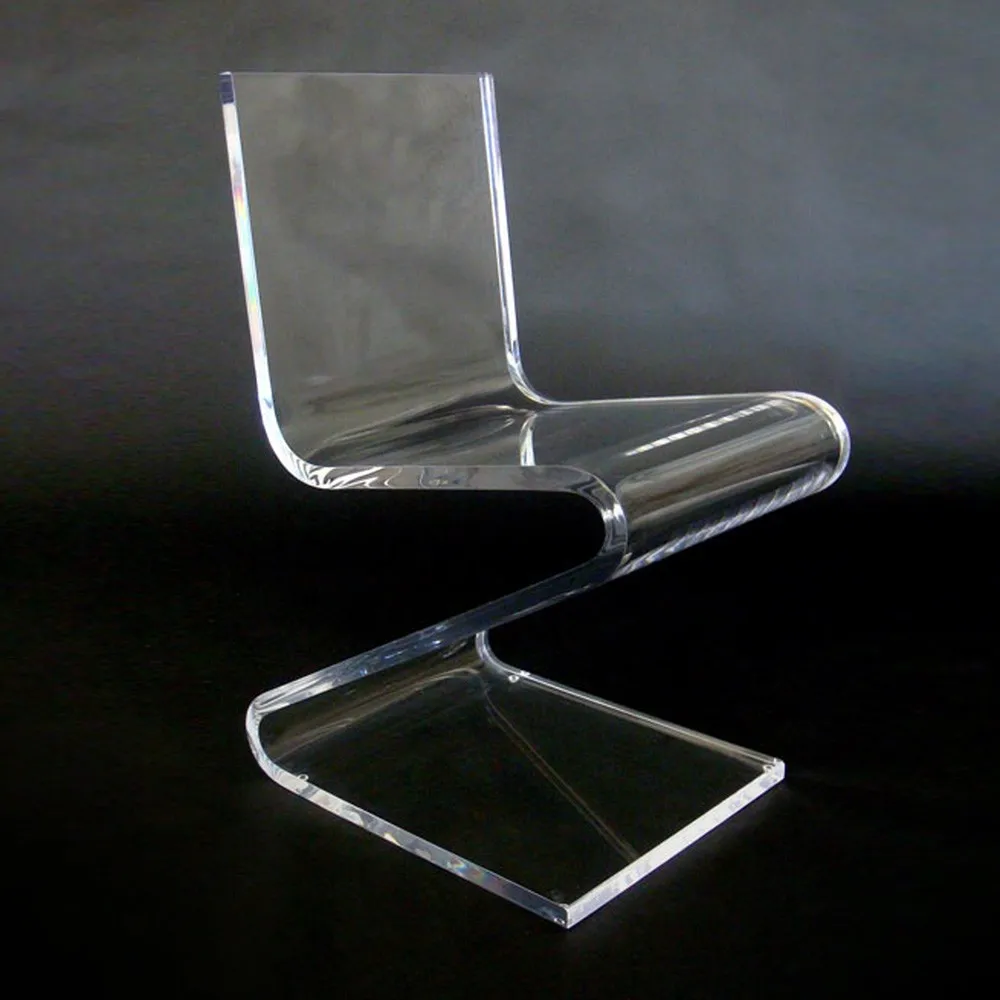 Clear Acrylic Zshaped Lucite Chair Buy Clear Acrylic Z