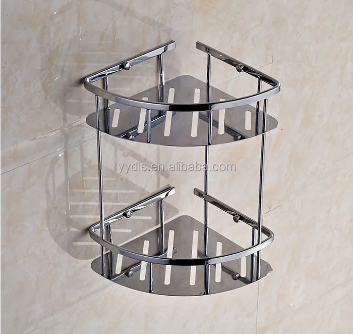 3160b Double Storage Basket Stainless Steel 304 Bathroom Corner Shelf 3160b Double Storage Basket Stainless Steel 304 Bathroom Corner Shelf