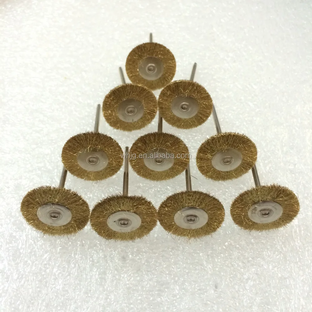 Dental Material Polishing Brush/plain Brass Wire Brush With Handle For