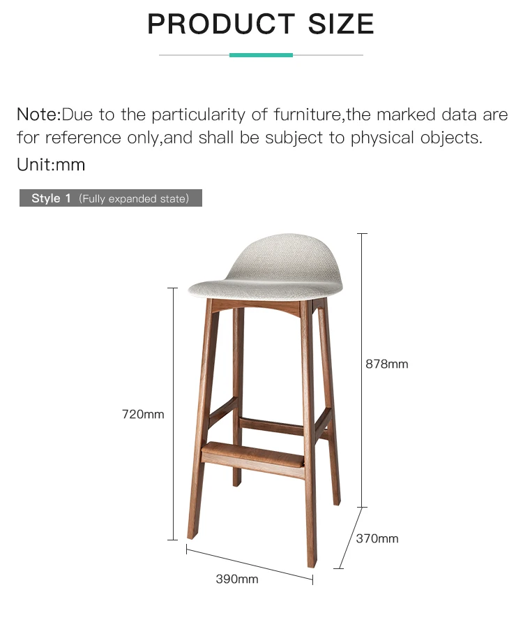 Majalis Home Furniture Soft Seat Cushion Bar Counter Wood Modern Bar