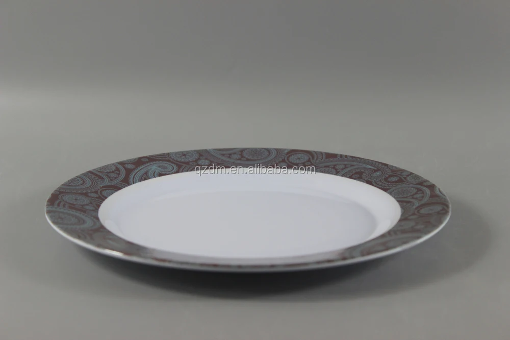 2014 Decal Printing Melamine Plate/Round Plate