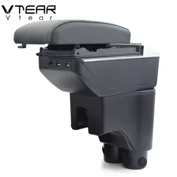 Vtear For Perodua Myvi Armrest Box Usb Charging Heighten 