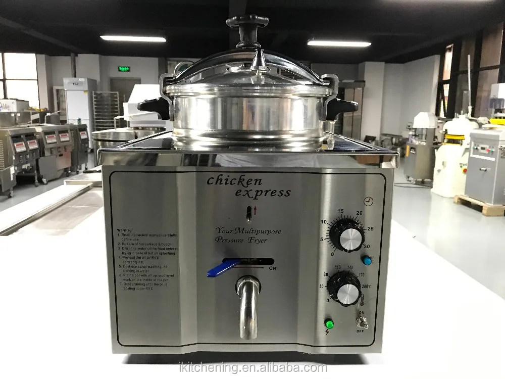 220v Electric Pressure Fryer 16l Commercial Chicken Pressure Fryer
