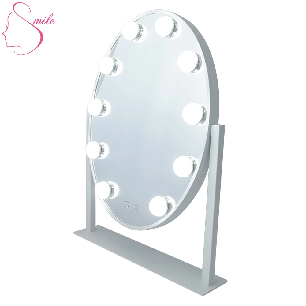 vanity top mirror with lights