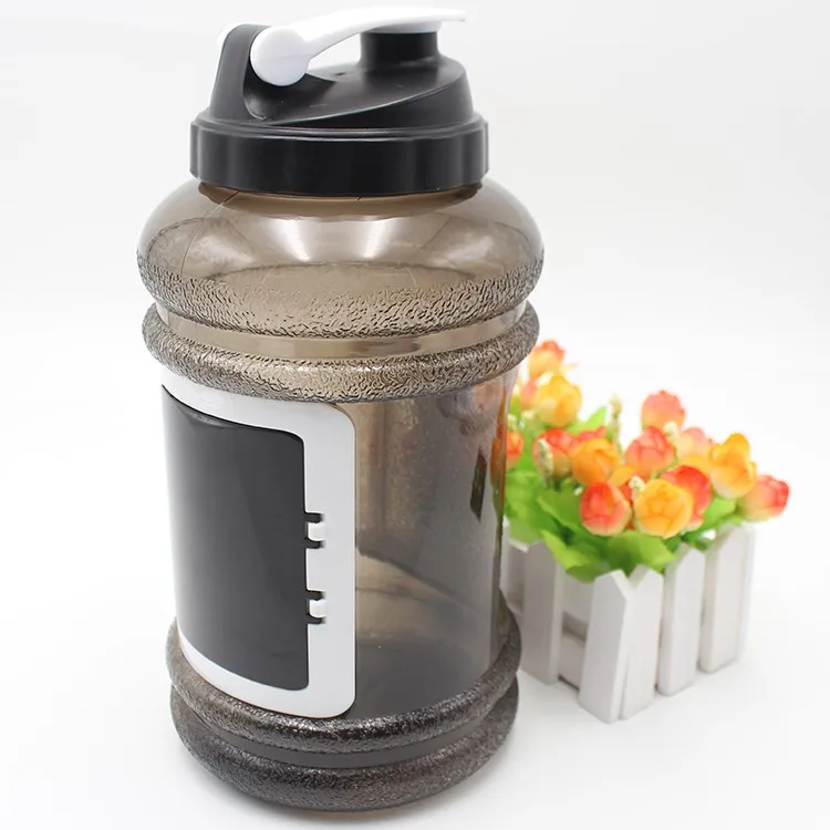 cartera gimnasio botella de agua boca ancha 2,2 litros shaker