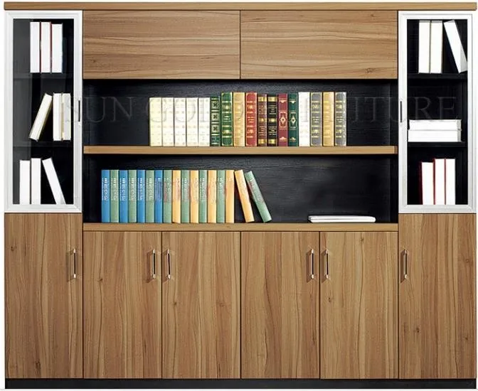 Simple Design Black Office Wall Shelves Modern Book Shelf (szfc056