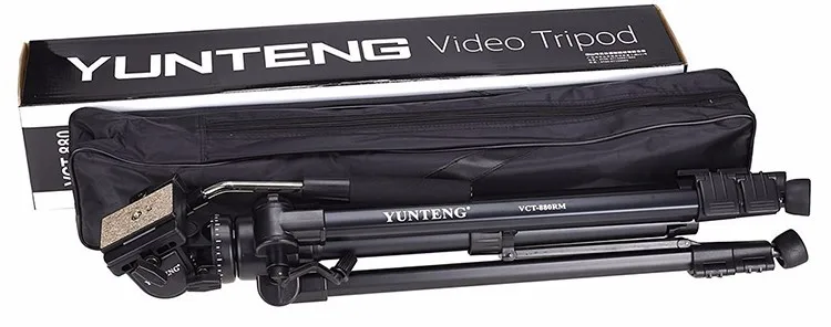 Professional YUNTENG VCT-880RM aluminum photography photo studio video camera tripod stand