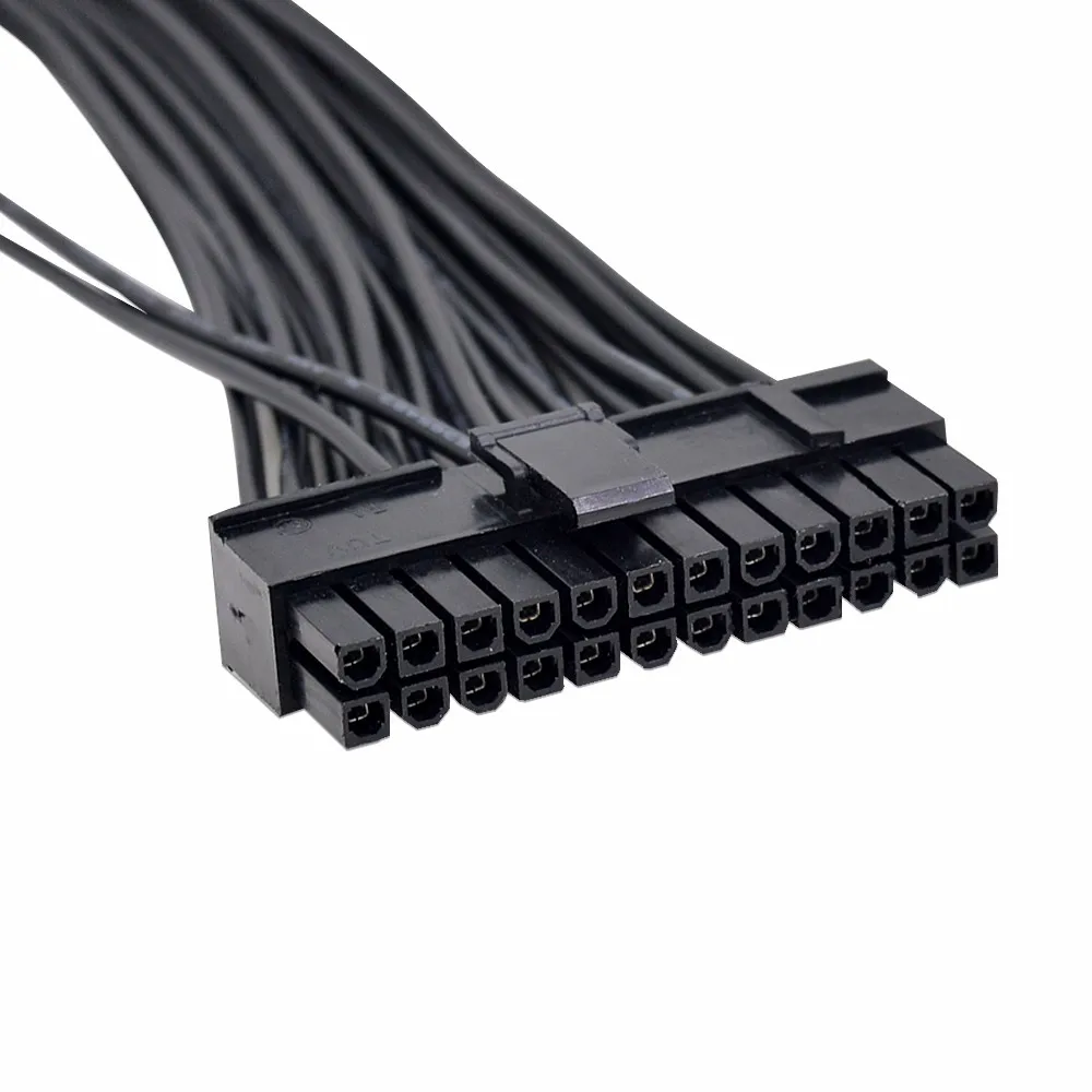 Psu Adapter Atx 24pin Male To Dual 24pin Female Power Supply Cable For